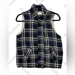 Hei Hei Anthropologie Flannel Striped Vest Sz Small
